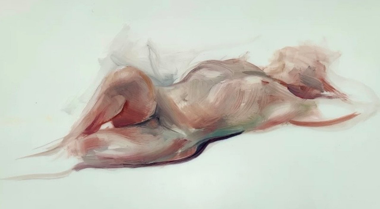 Daydream figurative  oil painting by Brooke Walker-Knoblich