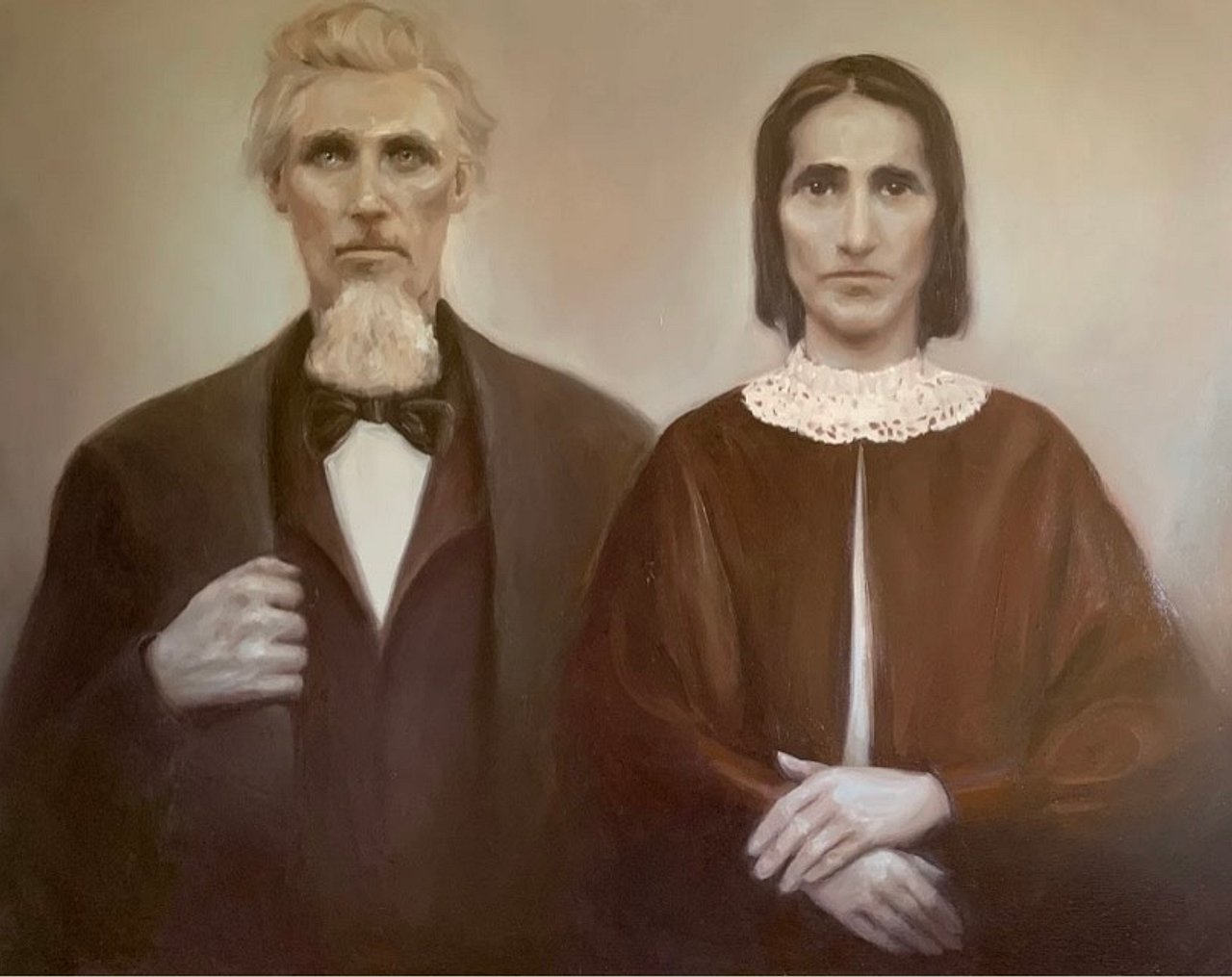 Ancestors oil portrait painting commission by Brooke Walker-Knoblich