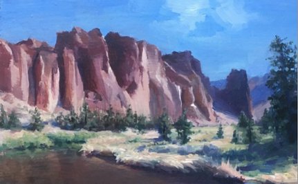 Brooke Walker-Knoblich Smith Rock Oregon Landscape Painting