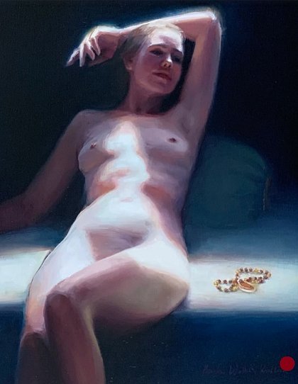 Brooke Walker-Knoblich Illuminated Nude Oil Painting
