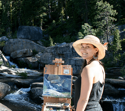 Brooke Painting Loon Lake